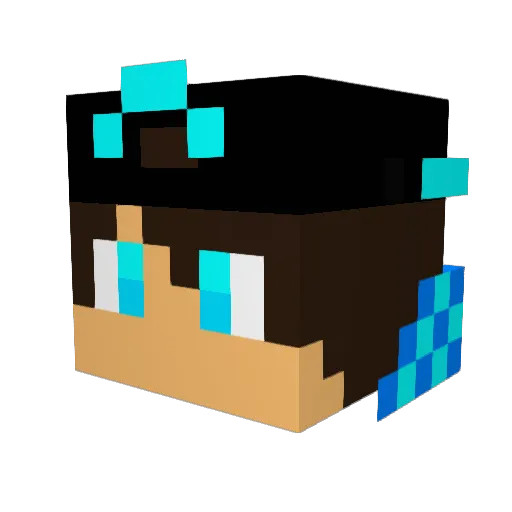 CometImpact Minecraft avatar head, 3D render