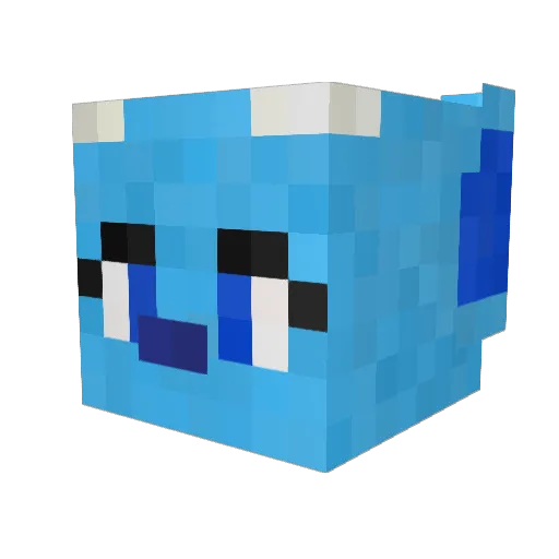 CometRawr Minecraft avatar head, 3D render