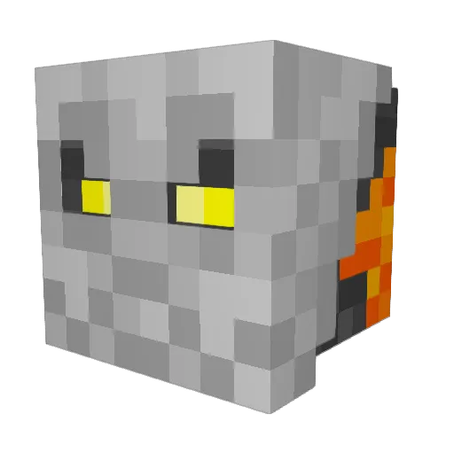 CometStarMod Minecraft avatar head, 3D render