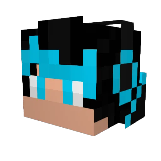 Comet_Tail10 Minecraft avatar head, 3D render
