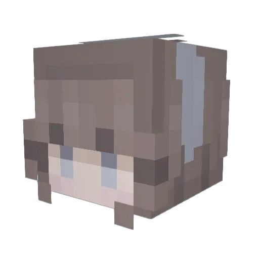 Cometalovem Minecraft avatar head, 3D render