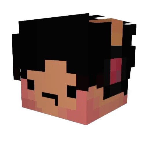 Comethazine Minecraft avatar head, 3D render