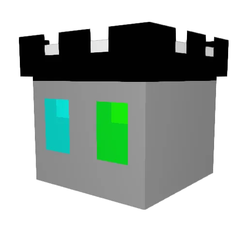 Cometu Minecraft avatar head, 3D render