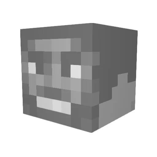 Comfort_Wagon Minecraft avatar head, 3D render