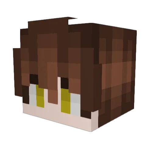 ComfyBunnie Minecraft avatar head, 3D render
