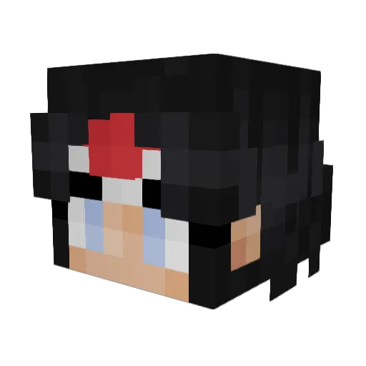 ComfyComfey Minecraft avatar head, 3D render