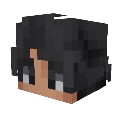 Comic265 Minecraft avatar head, 3D render