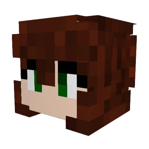 Comic4Ever Minecraft avatar head, 3D render