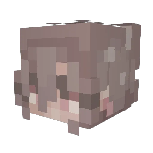 ComicAlys08 Minecraft avatar head, 3D render