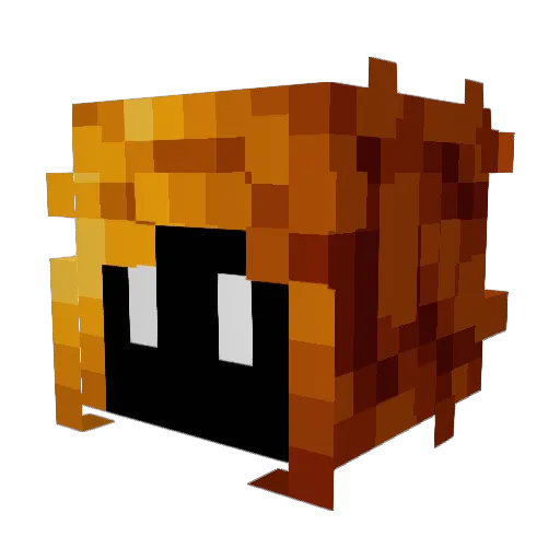 Comic_Max123 Minecraft avatar head, 3D render