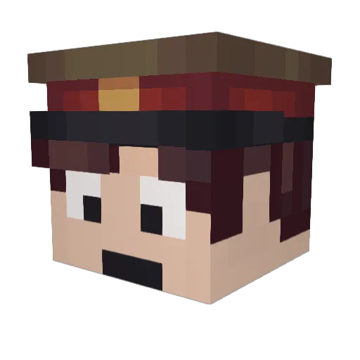 Comic_Nick_300 Minecraft avatar head, 3D render