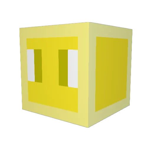 ComicalBurger Minecraft avatar head, 3D render