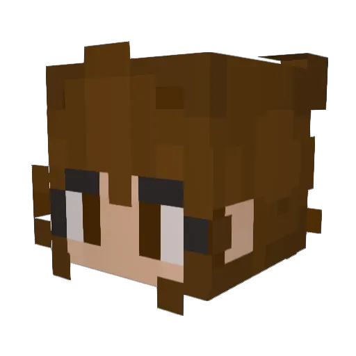 ComicoJejee Minecraft avatar head, 3D render