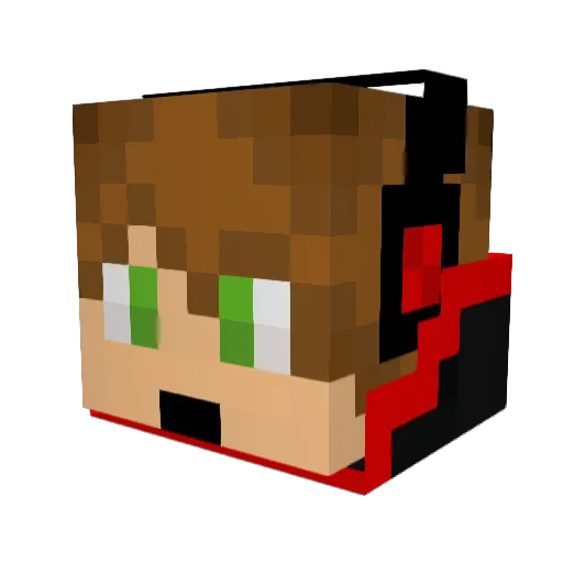 Comitt_ Minecraft avatar head, 3D render