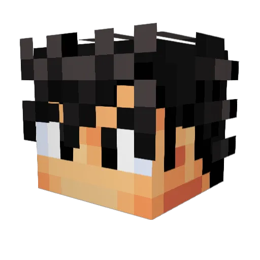 Comma66 Minecraft avatar head, 3D render