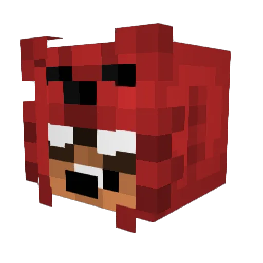 CommandMan Minecraft avatar head, 3D render