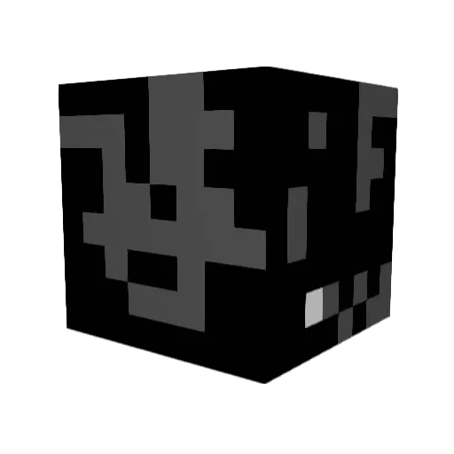 Command_block_io Minecraft avatar head, 3D render