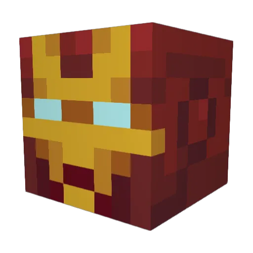 Commander42 Minecraft avatar head, 3D render
