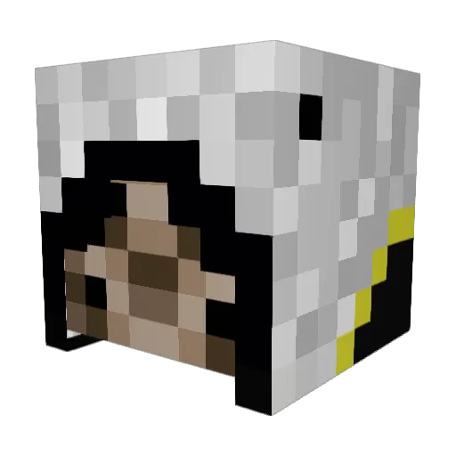 Commander59 Minecraft avatar head, 3D render