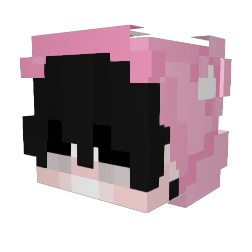 CommanderCows Minecraft avatar head, 3D render