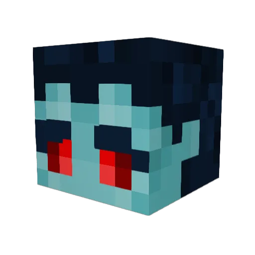 CommanderDara Minecraft avatar head, 3D render