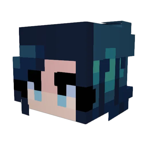 CommanderGoofy Minecraft avatar head, 3D render