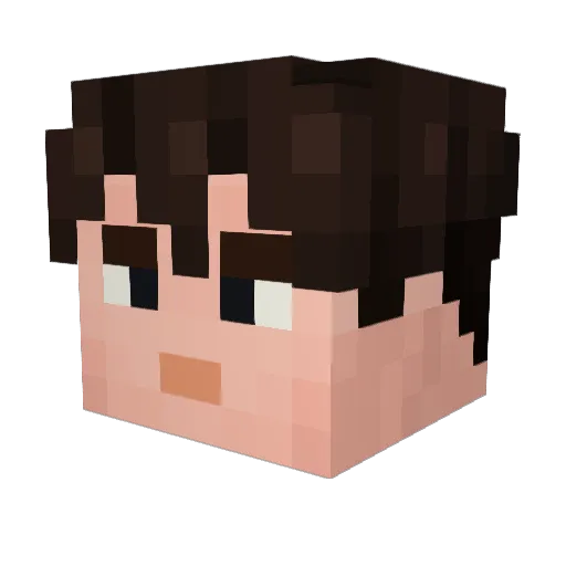 CommanderK5 Minecraft avatar head, 3D render