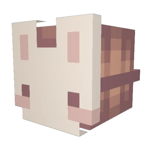 CommanderKitKat Minecraft avatar head, 3D render