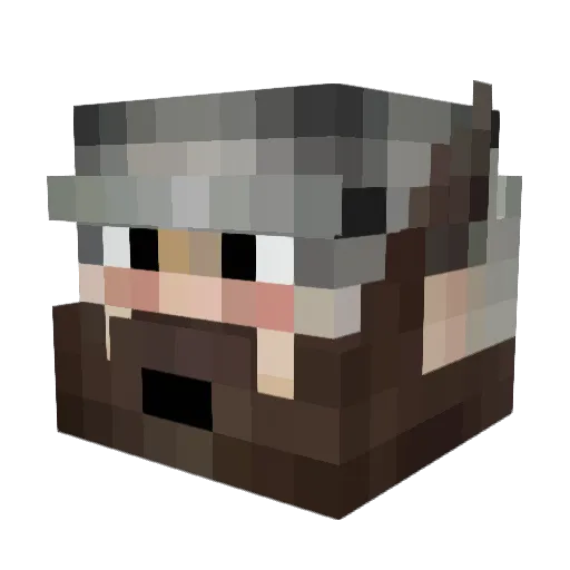 CommanderLuttrel Minecraft avatar head, 3D render