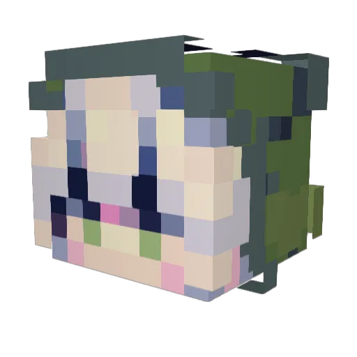 CommanderOrien Minecraft avatar head, 3D render