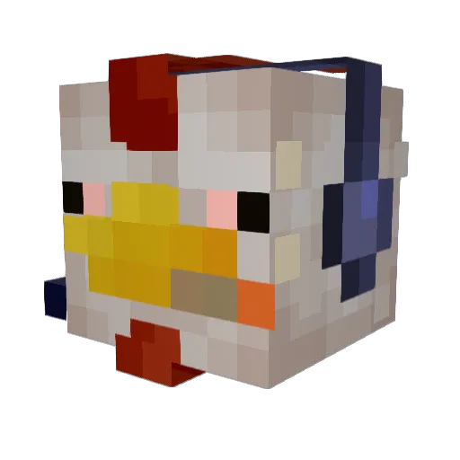 CommanderPanda_X Minecraft avatar head, 3D render