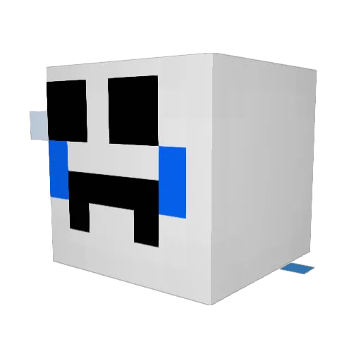CommanderPingui Minecraft avatar head, 3D render