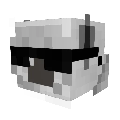 CommanderSharp Minecraft avatar head, 3D render