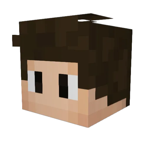 CommanderSirow Minecraft avatar head, 3D render