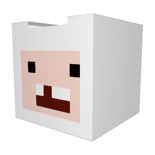 CommanderStevie Minecraft avatar head, 3D render