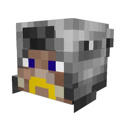 Commander_Jax Minecraft avatar head, 3D render