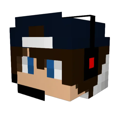 Commander_Joy Minecraft avatar head, 3D render