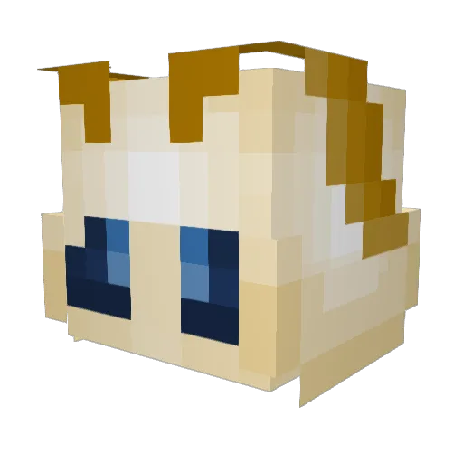 Commanderx32 Minecraft avatar head, 3D render