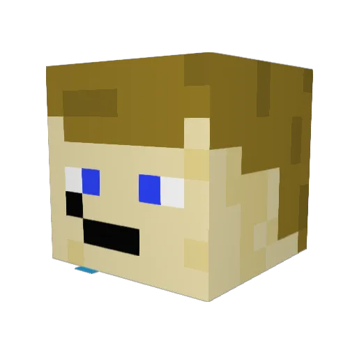 CommandoStyle22 Minecraft avatar head, 3D render