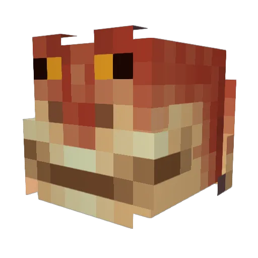CommandoreK Minecraft avatar head, 3D render