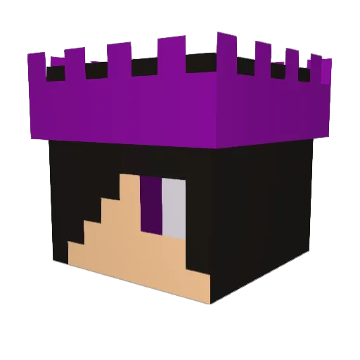CommediaDivina Minecraft avatar head, 3D render