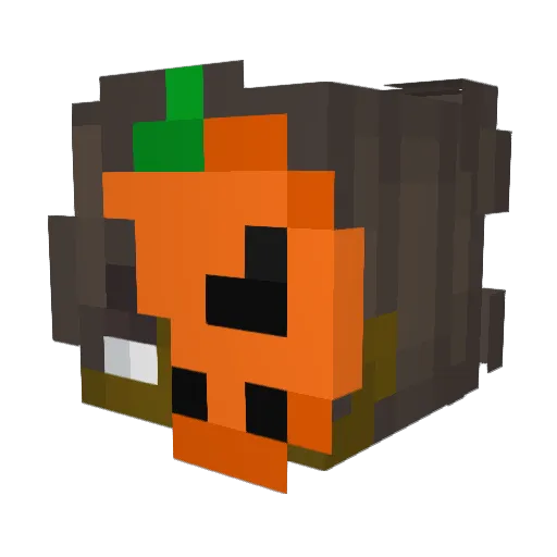Commercialista Minecraft avatar head, 3D render