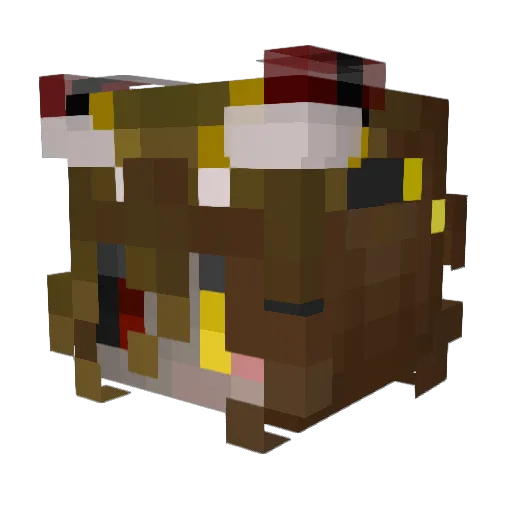 CommiLoli Minecraft avatar head, 3D render