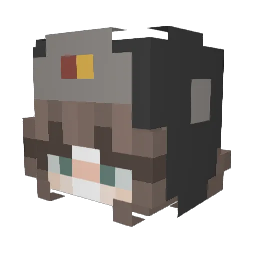 Commie_Homie Minecraft avatar head, 3D render
