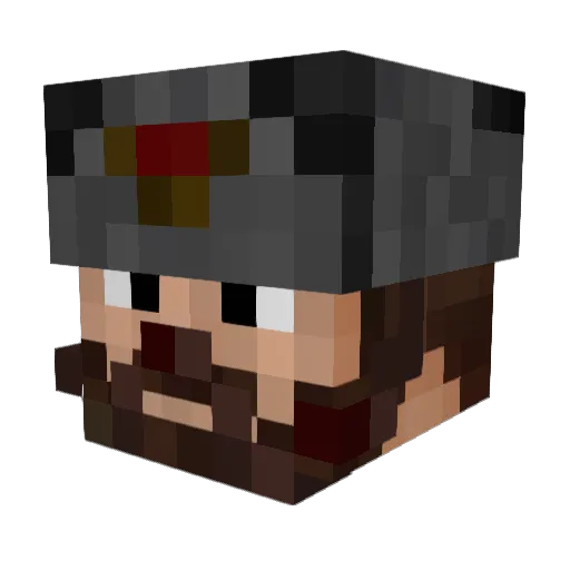 CommissarKrash Minecraft avatar head, 3D render