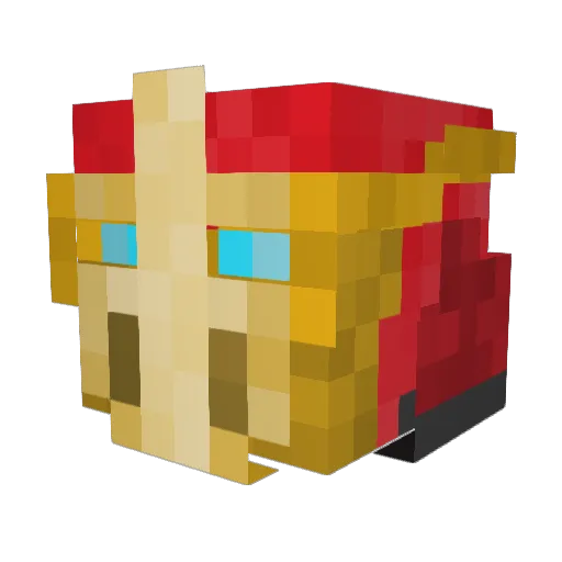 Commissar_Terry Minecraft avatar head, 3D render
