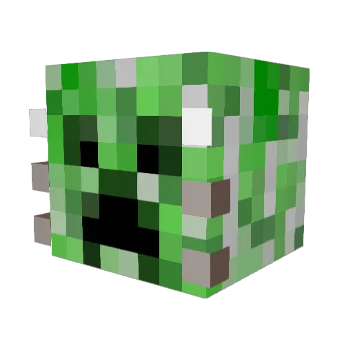 CommonCorn Minecraft avatar head, 3D render