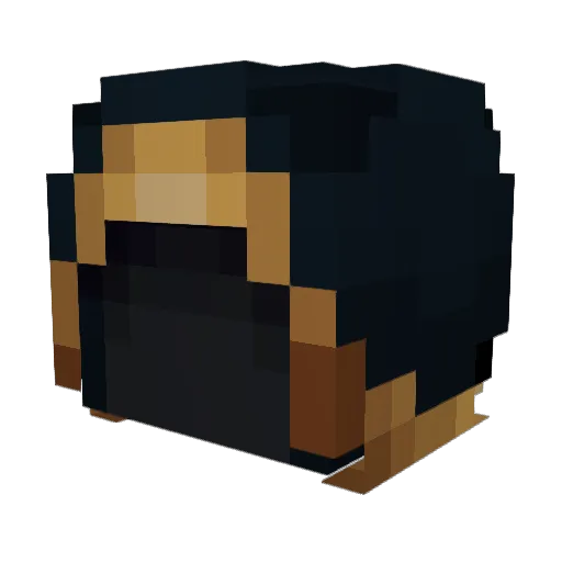 CommonHat Minecraft avatar head, 3D render