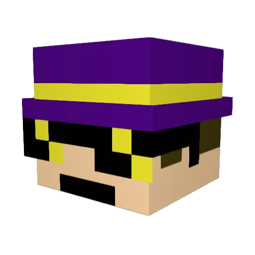 CommonLuca Minecraft avatar head, 3D render