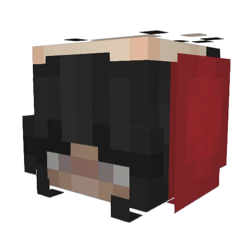 CommonMarvelingW Minecraft avatar head, 3D render